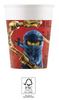 Lego Ninjago Pappbecher 8 Stk 200 ml FSC
