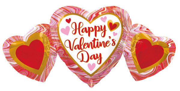 Liebe Happy Valentine's Day Folienballon 86 cm