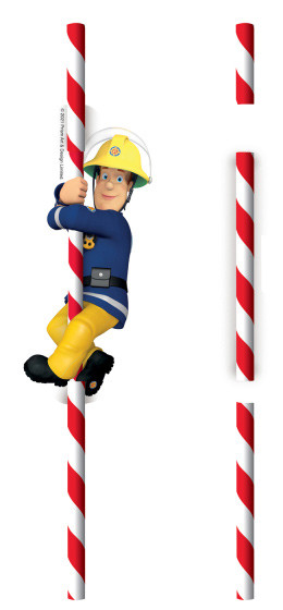 Feuerwehrmann Sam Teamwork Papierstrohhalm 8er-Set