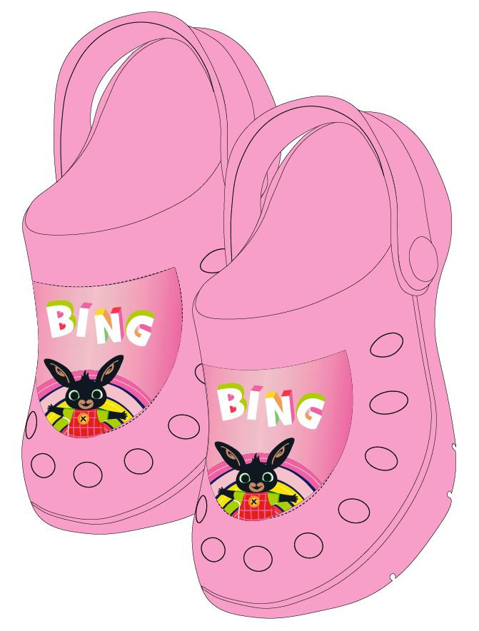Bing Rosa Kinder Pantoffeln Clog 24/25