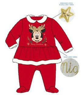 Disney Minnie  Weihnachtsstrampler für Babys, Pyjama 18 Monate