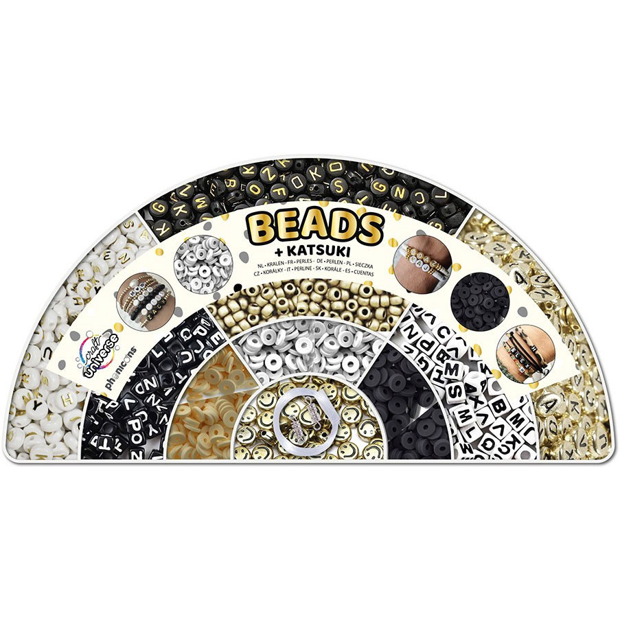 Farbe ABC Perlenfädelset XXL