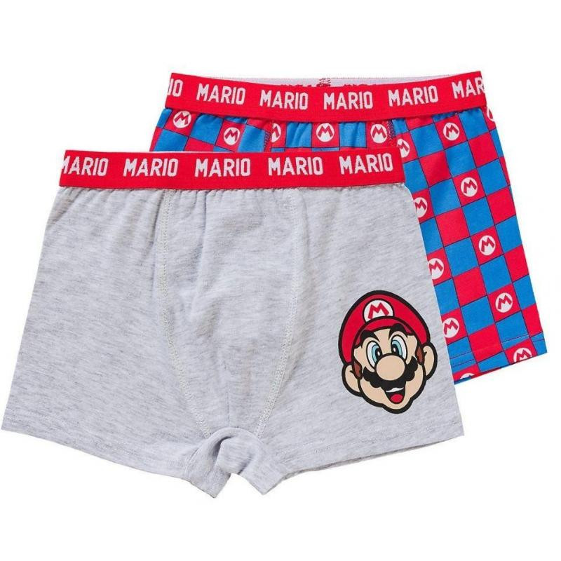 Super Mario Kinder Boxershorts 2 Stück/Paket 5-12 Jahre