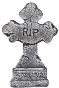 Halloween Grabstein Dekoration 31 cm