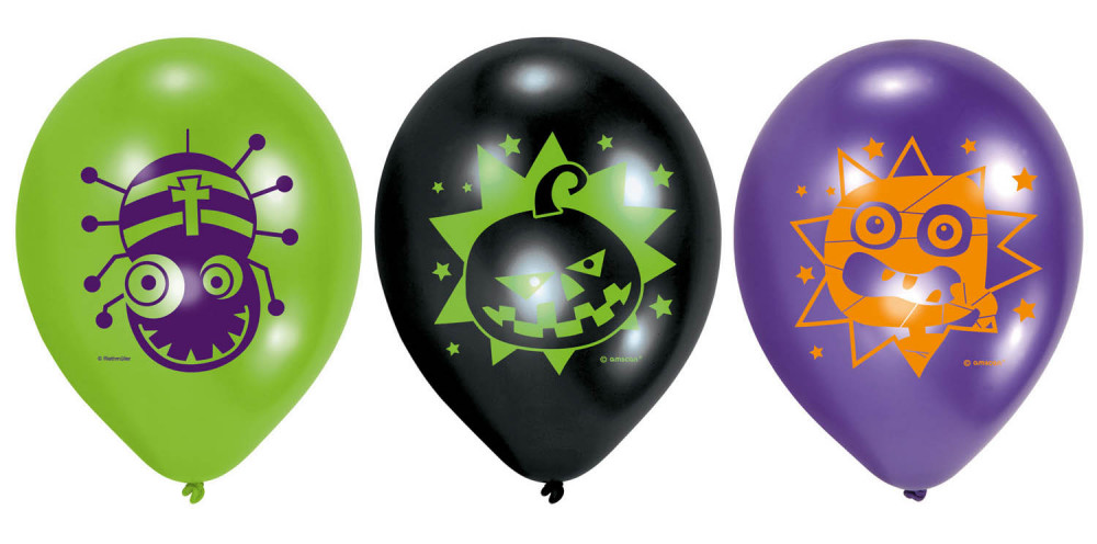Halloween Kids Ballon, 6 Stück 9 Zoll (22,8 cm) Halloween Kids Ballon, 6 Stück 9 Zoll (22,8 cm)