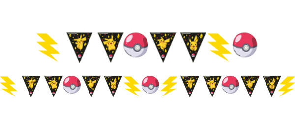 Pokémon Thunder Papier-Wimpelkette 330 cm