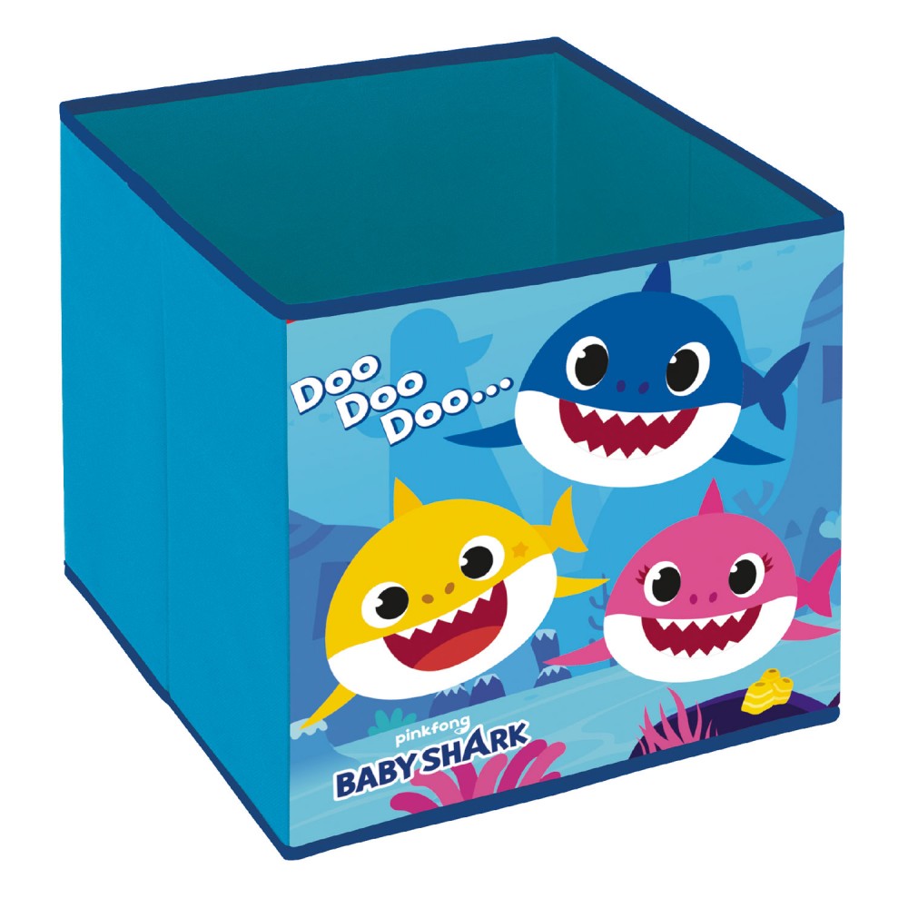 Baby Shark Spielzeugaufbewahrung 31x31x31 cm