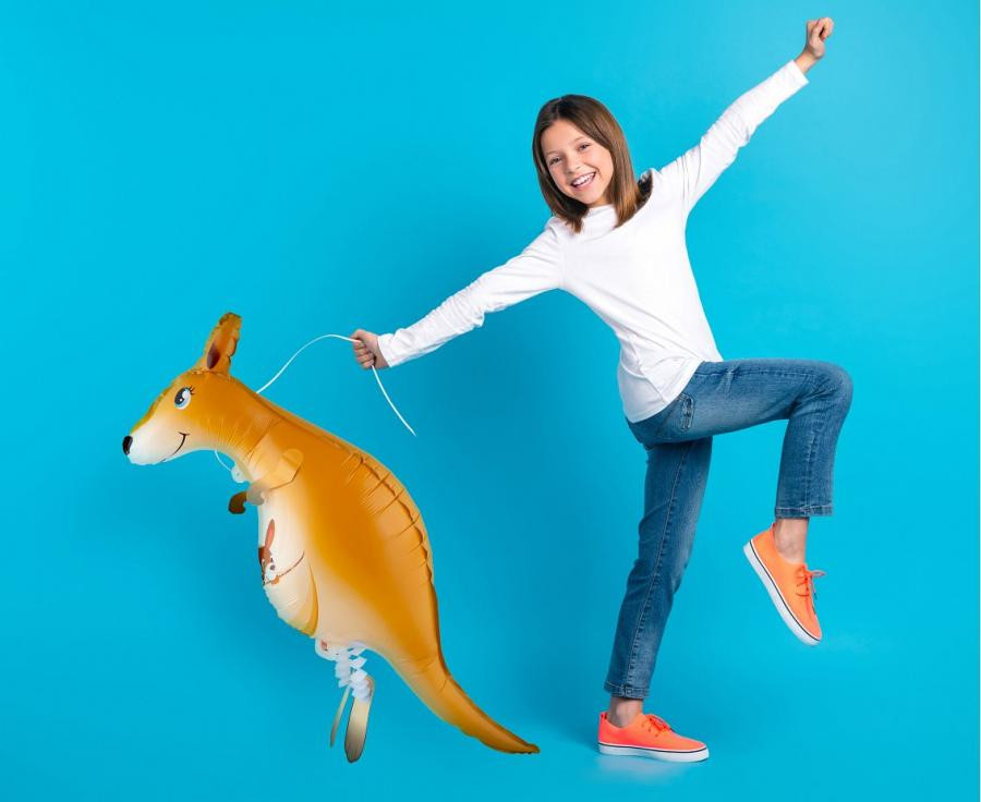  Känguru Kangaroo laufender Folienballon 82 cm
