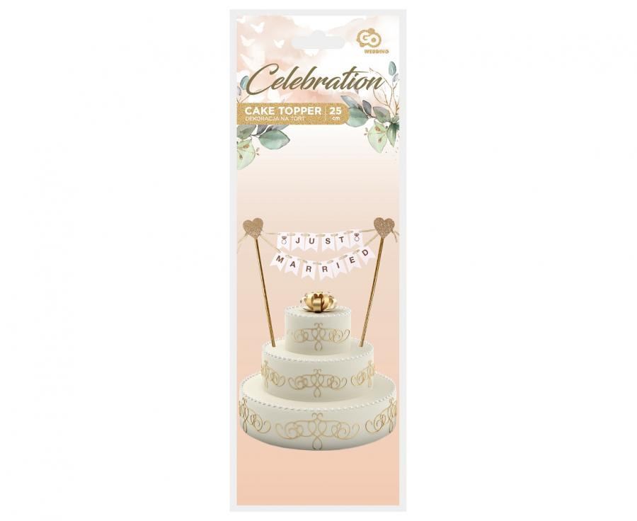 Hochzeit Just Married Tortendekoration 25 cm