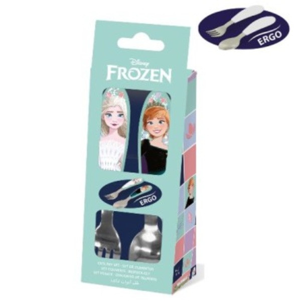 Disney Eiskönigin Snowy Tale Metall-Ergo-Besteckset - 2-teilig