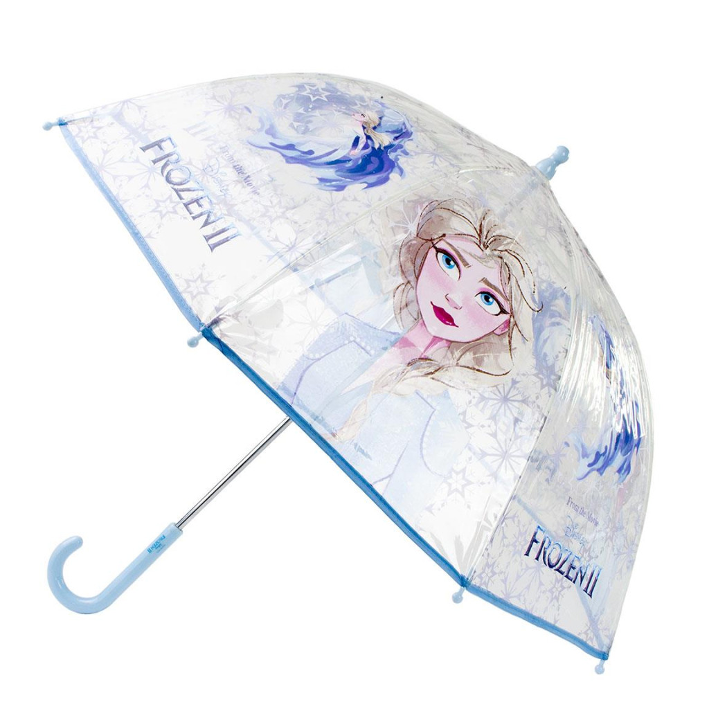 Disney Eiskönigin Ice Queen Kinder transparenter Regenschirm Ø71 cm