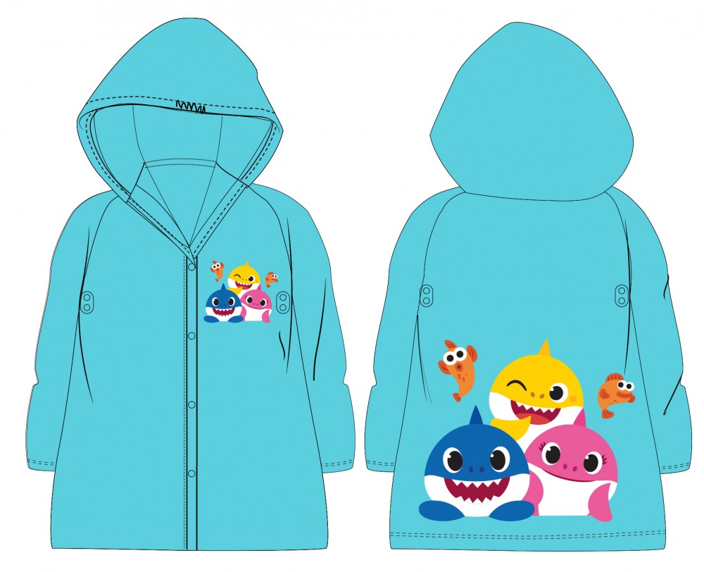 Baby Shark Regenmantel 92-110 cm
