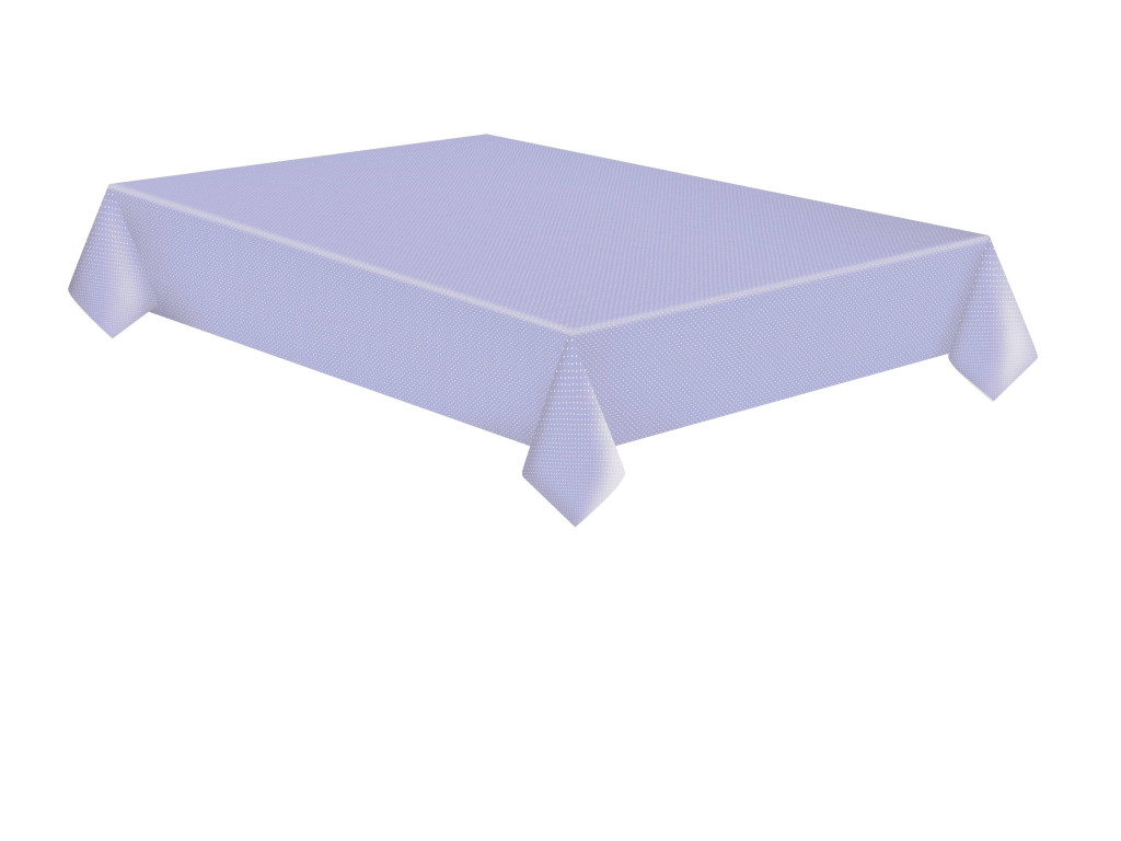 Farbe White Dots Lila Papiertischdecke 120x180 cm