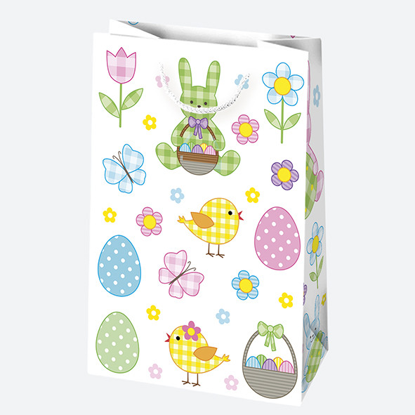 Ostern Bunny Papiergeschenktüte 16x24x7 cm Ostern Bunny Papiergeschenktüte 16x24x7 cm
