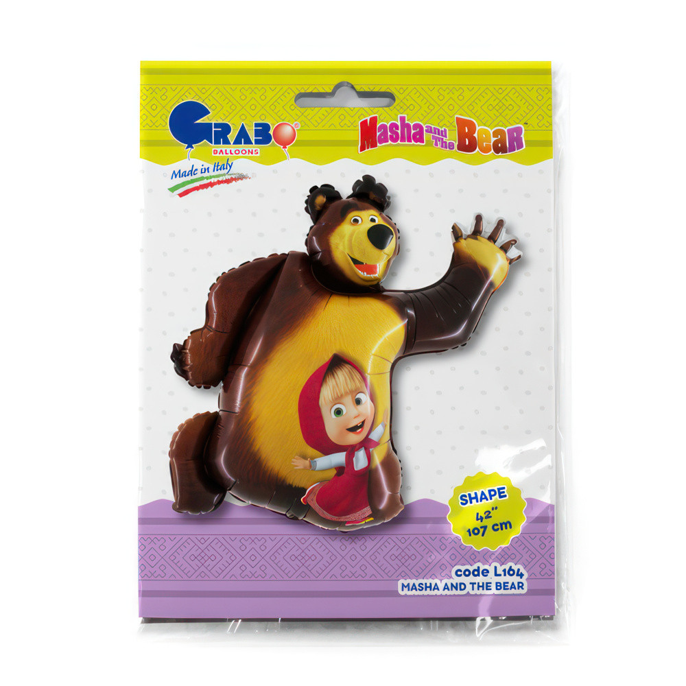Mascha und der Bär Smile Folienballon 107 cm