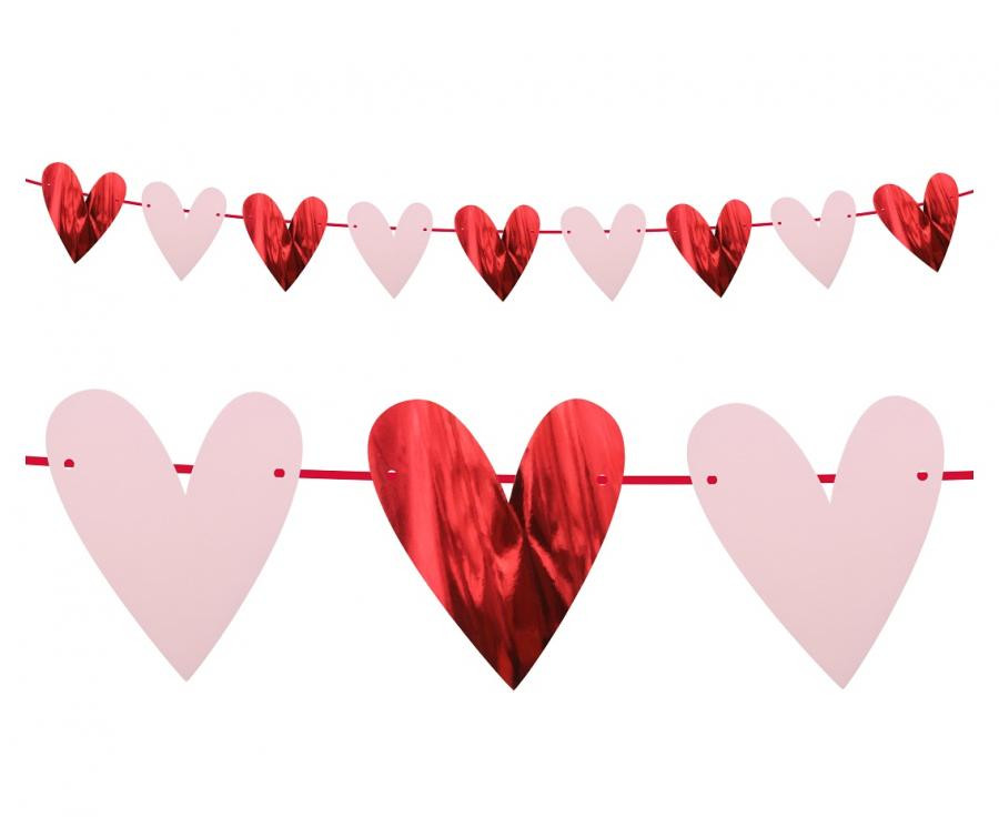 Liebe Hearts Girlande 200 cm