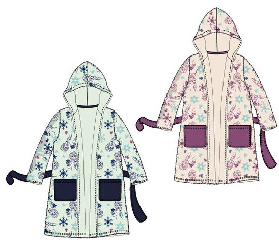 Disney Eiskönigin Snow Kinderbademantel 4-8 Jahre