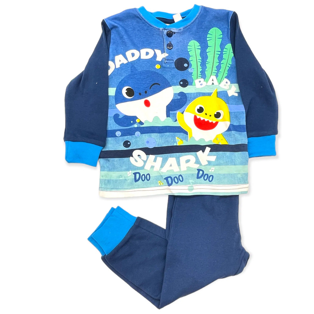 Baby Shark Kinder lange Pyjamas in Geschenkbox 2-6 Jahre