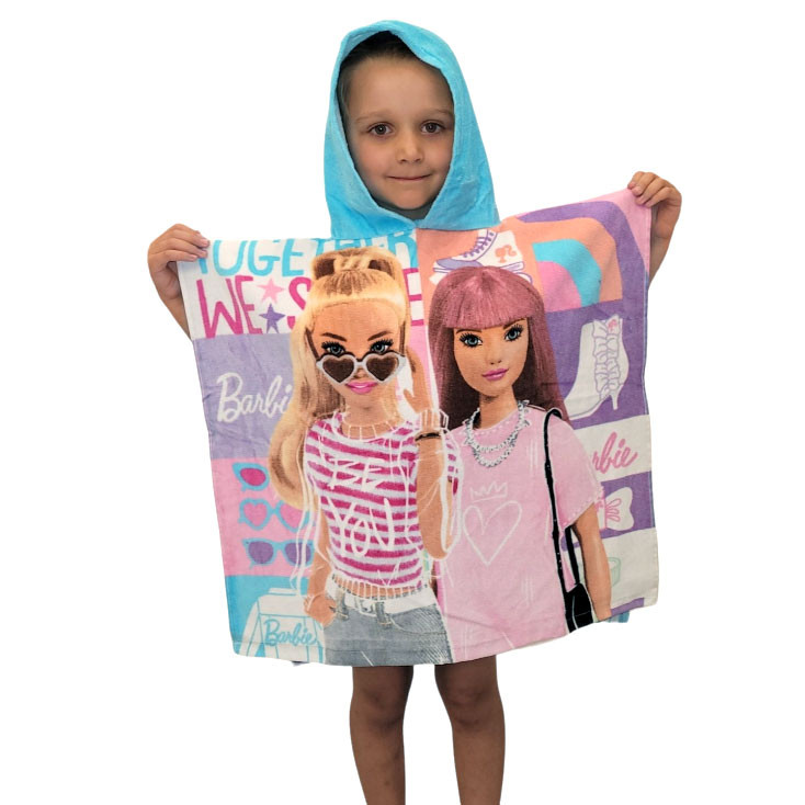 Barbie Together Strandtuch Poncho 60x120 cm