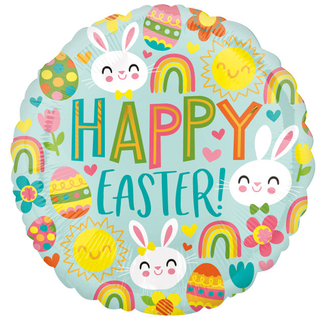 Ostern Oster Icons, Folienballon 43 cm