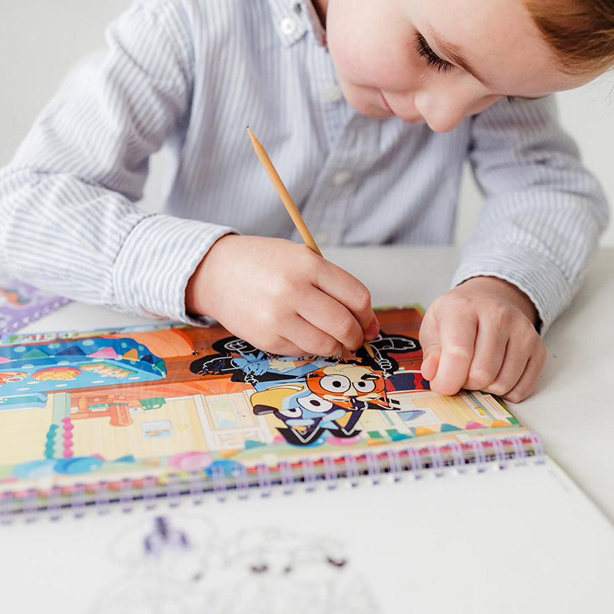 Bluey Fun Kritzelsatz und Aktivitätenset