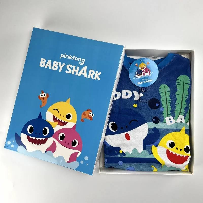 Baby Shark Kinder lange Pyjamas in Geschenkbox 2-6 Jahre