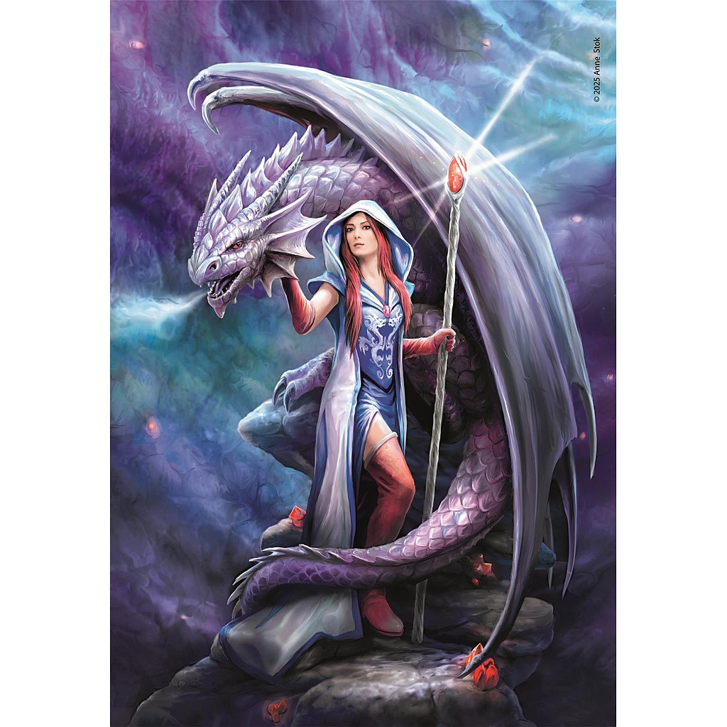 Fantasy Dragon Mage Anne Stokes 1000-teiliges Compact-Puzzle Clementoni
