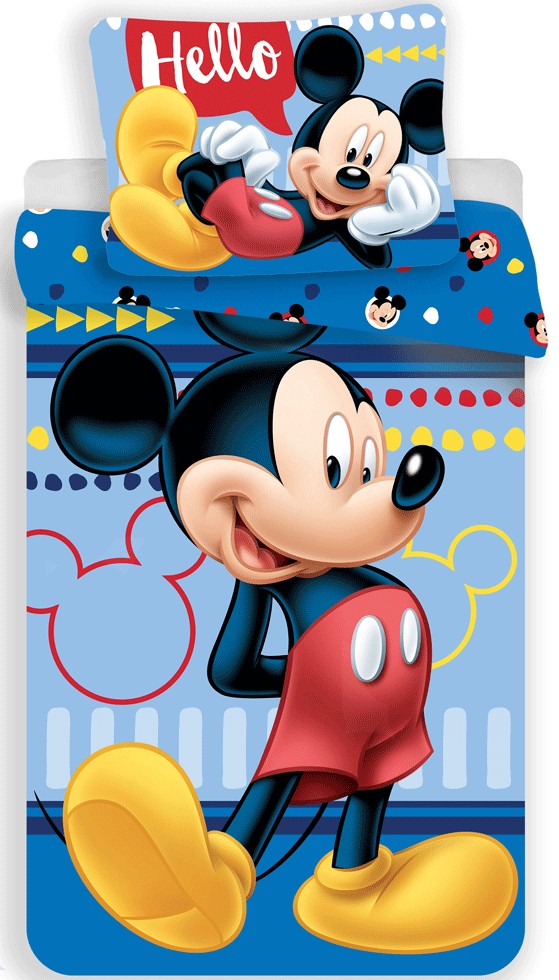 Disney Mickey  Bettwäsche-Set Hello 140×200cm, 70×90 cm