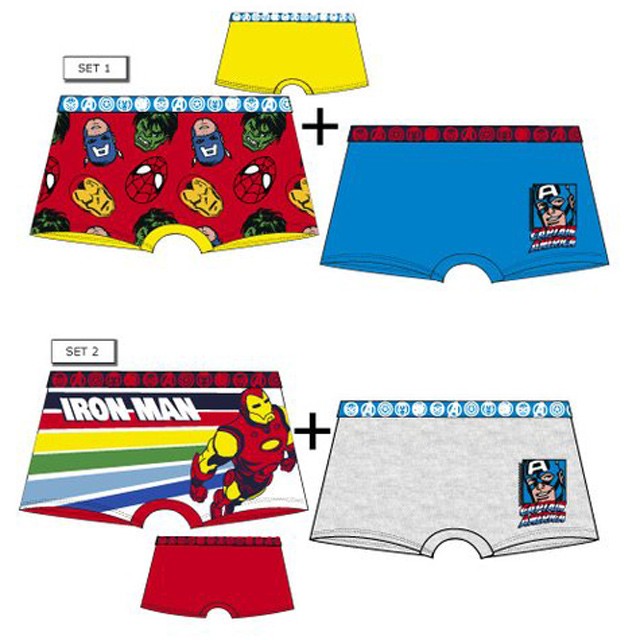 Avengers Kinder Boxershorts 2 Stück/Paket