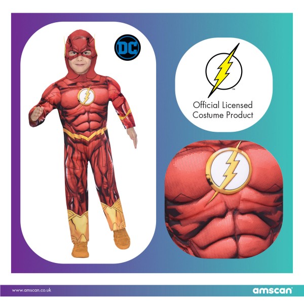 The Flash Kostüm 6-8 Jahre