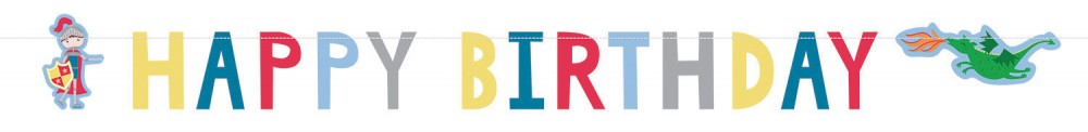 Ritter Protect Ritter Happy Birthday Banner 160 cm