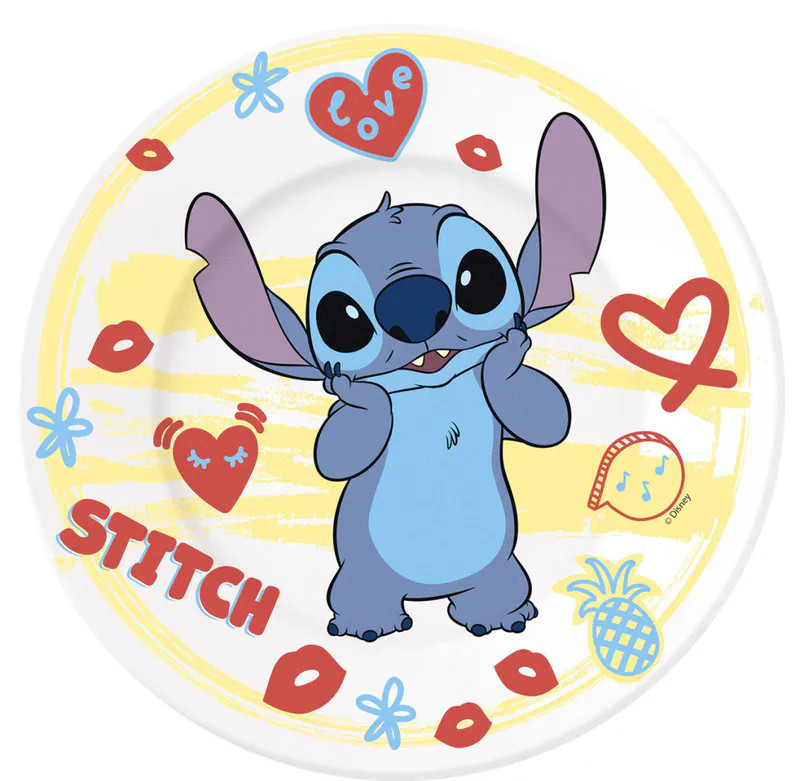 Disney Lilo und Stitch Heart Porzellan-Essgeschirr im Geschenkkarton