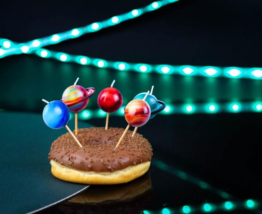Platz Planet Planeten-Kerze, Kerze Set 5 Stück