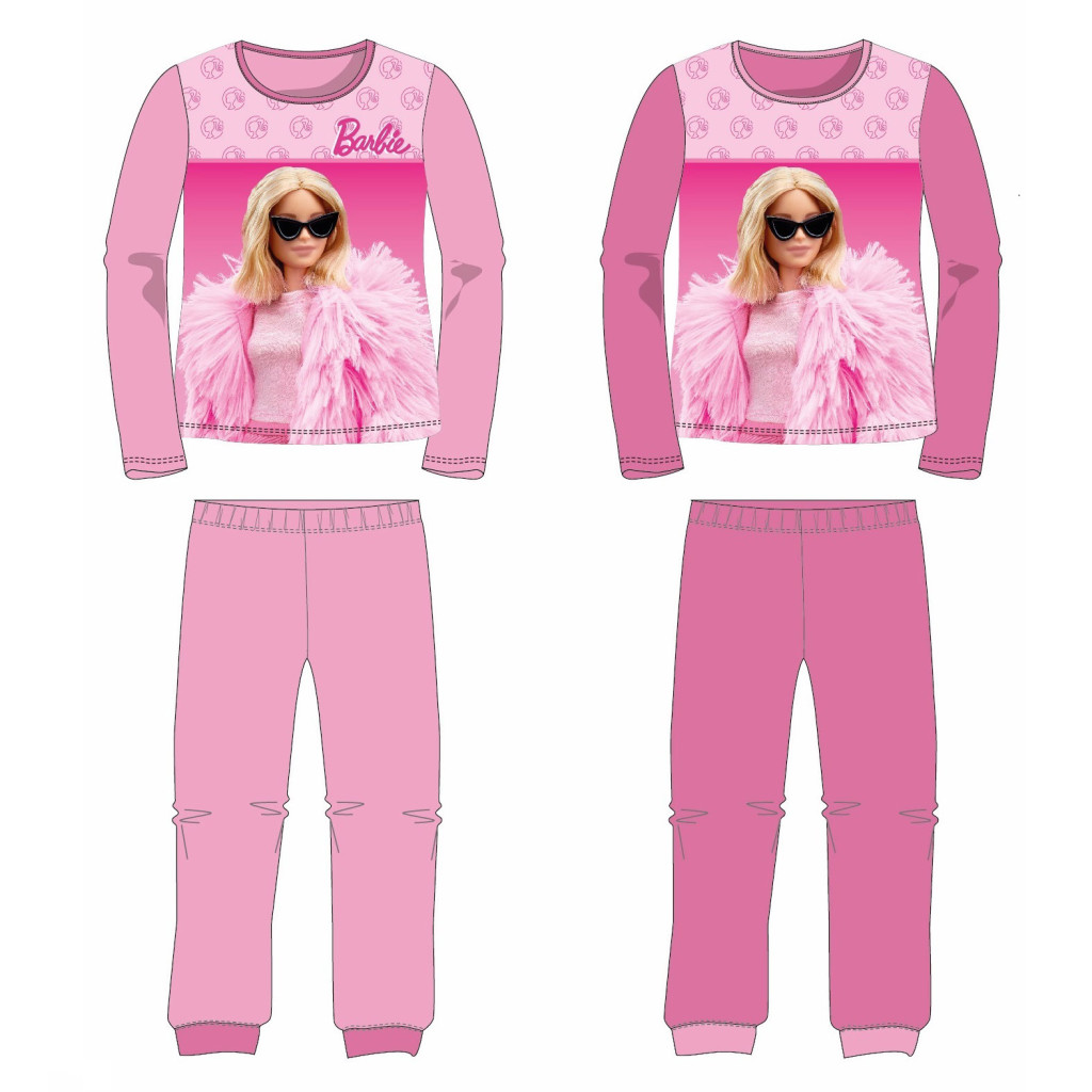 Barbie Elegant Kinder langer Schlafanzug 3-8 Jahre