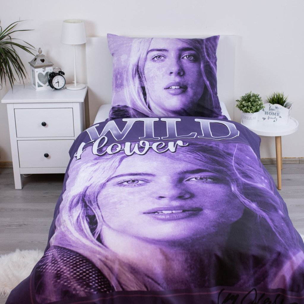 Billie Eilish Wild Flower Bettwäsche 140×200cm, 70×90 cm