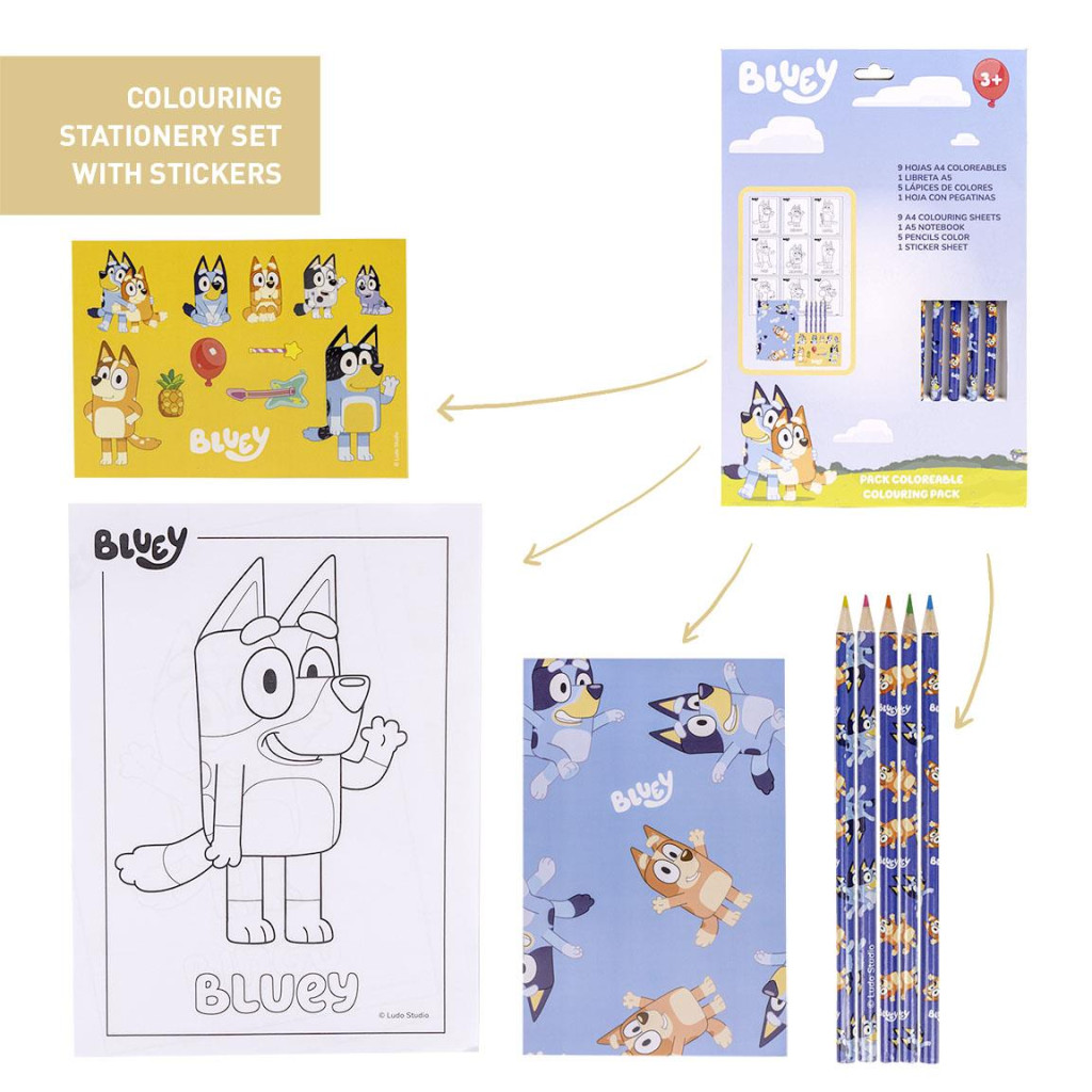 Bluey Schreibwarenset