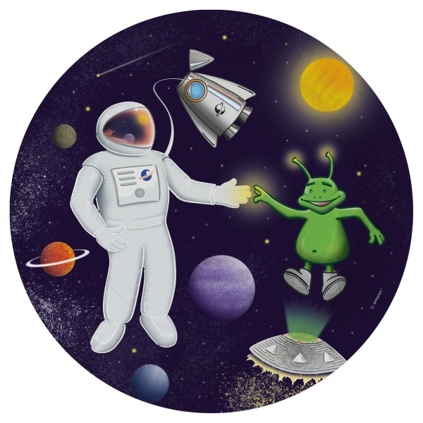 Platz Space Pappteller 8 Stk 23 cm