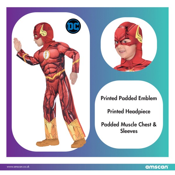 The Flash Kostüm 6-8 Jahre