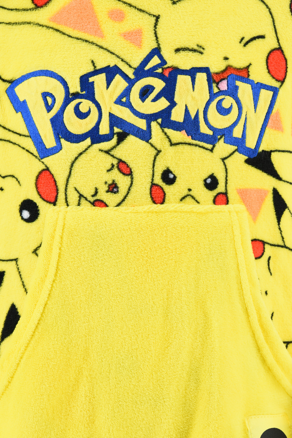 Pokémon Yellow Überziehbare Plüsch-Fleece-Decke, Poncho 10-16 Jahre