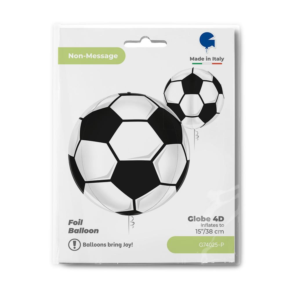 Fußball Soccer Ball 4D Folienballon 38 cm
