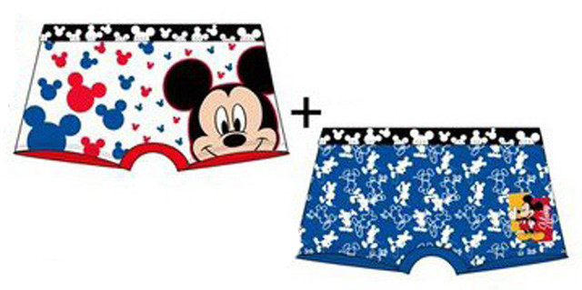 Disney Mickey  Kinder Boxershorts 2 Stück/Packung 6/8 Jahre