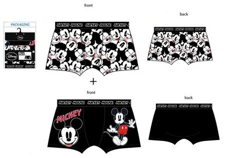 Disney Mickey  Herren Boxershorts 2 Stück/Paket XL
