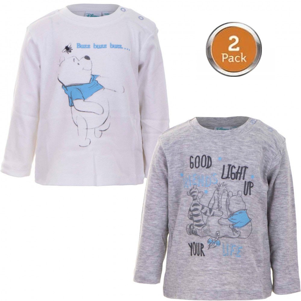Disney Winnie Puuh Babyshirt, Oberteil 2 Stück 62/68 cm