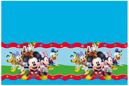 Disney Mickey  Rock the House Kunststoff-Tischdecke 120x180 cm