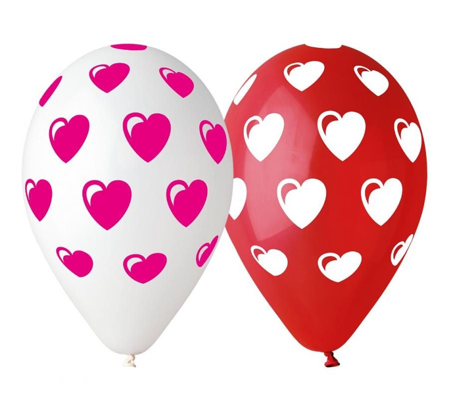 Liebe Heart Herzluftballon, 5 Stk 12 Zoll (30 cm)