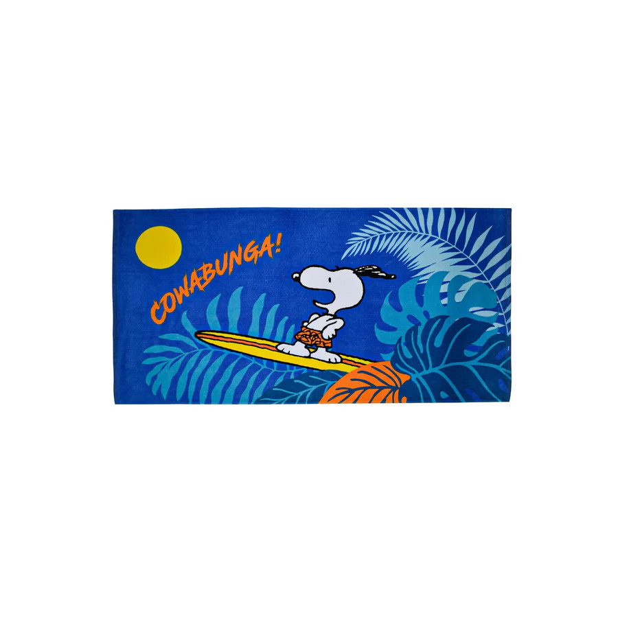 Snoopy Cowabunga Badetuch, Strandtuch 70x140cm
