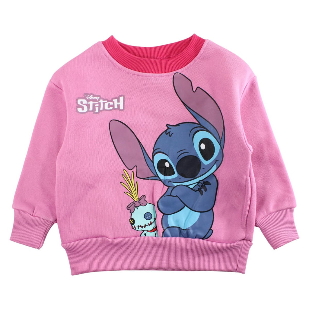 Disney Lilo und Stitch Pink Kinderpullover 2 - 8 Jahre / 92 - 128 cm