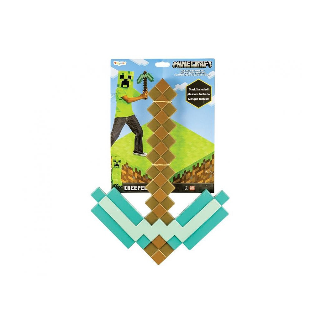 Minecraft Hacke und Masken-Set