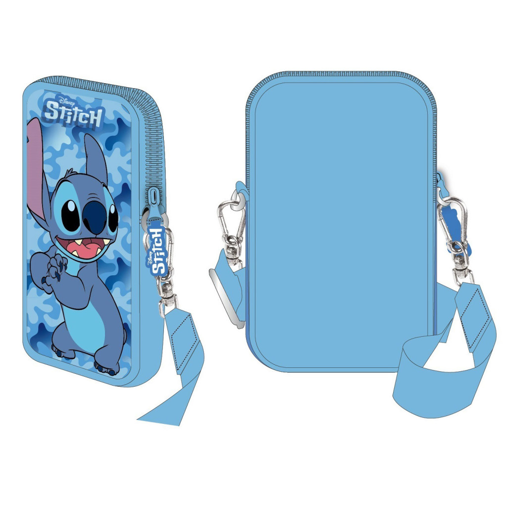 Disney Lilo und Stitch Blue Deluxe Handytasche 18 cm