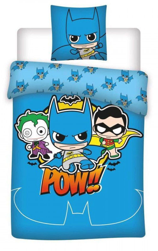 Batman POW! Kinderbettwäsche 100×140cm, 40×45 cm